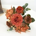 thumbnail image 1 of Outdoor Artificial Flowers Simulation Artificial Flower 24 Bouquets Of Artificial Rose Artificial Outdoor Flowers For Indoor/Outdoor Hanging Flowerpot Decorations Home Decor, 1 of 5