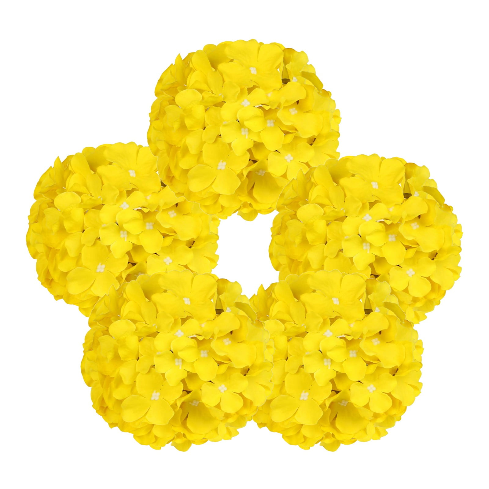 Outdoor Artificial Flowers Uv Resistant 5 Pack Detachable Stem Silk