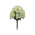 thumbnail image 1 of Outdoor Artificial Flowers Uv Resistant White Memorial Flower Stakes, Cemetery Flowers for Grave Site Display, 1 of 7