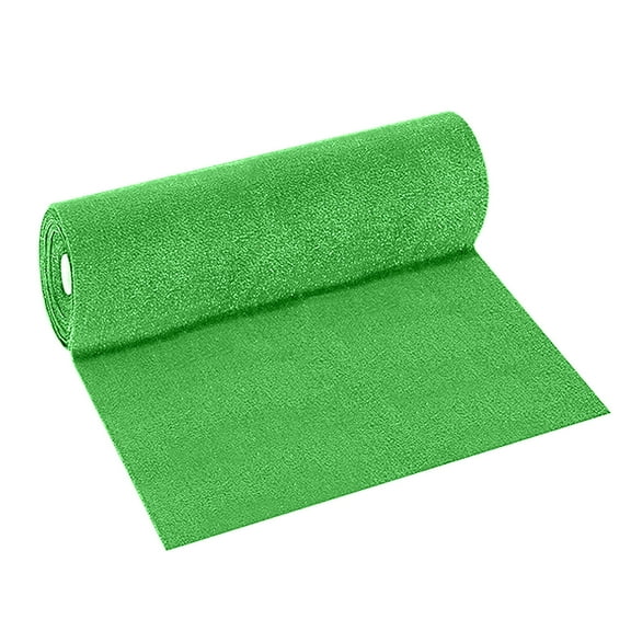 Outdoor Artificial Grass Mat, Polypropylene Fake Lawn Carpet, 0.5x0.5m Green Breathable Turf Rug with Drainage Hole Backing for Balcony Garden School Party Wedding Decor