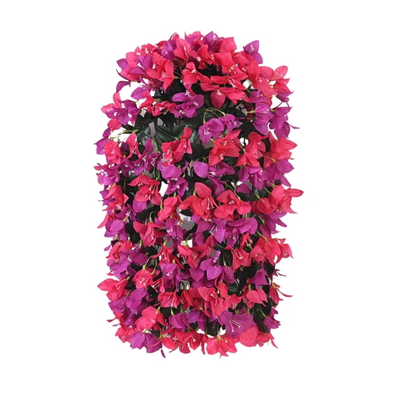 Outdoor Artificial Hanging Flowers, 28In Realistic Trailing Vines for Porch Patio Decor, Uv Resistant Fake Plants for Front Door Planter Balcony Window Box Entry Decoration