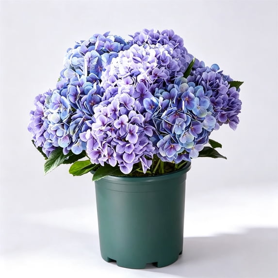 Outdoor Artificial Hydrangea Flowers, Fake Full Bloom Hydrangea Flowers, Bendable Stem Leaves with Iron Wire, for Wedding Garden Patio Porch Home Table Centerpieces