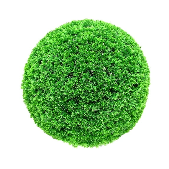 Outdoor Artificial Plants,Faux Boxwood Topiary Ball, Potted UV Resistant Greenery for Porch, Garden, Indoor Outdoor Decor,C,9.06 In