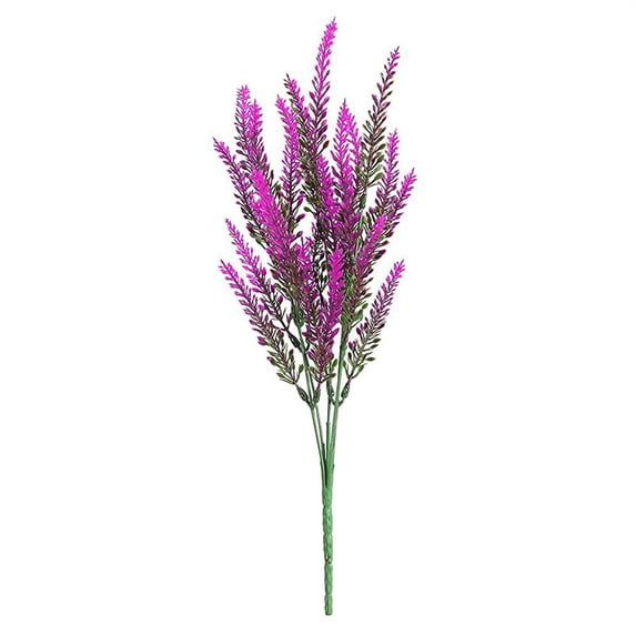 Outdoor Artificial Plants Uv Resistant, Artificial Flower Stems, 12X24 In, Purple Flower Decorations, Plants Artificial Decor, Patio Entry, 1 Pc
