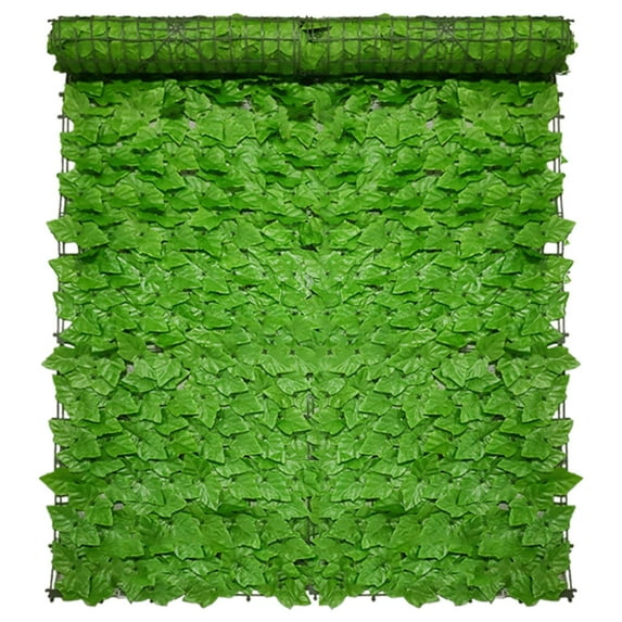 Outdoor Artificial Privacy Screen 19.68x19.68 Inch, Hedge Fence Panel with Realistic Green Leaves, Vine Wall Cover for Garden Patio Balcony Decoration, Durable Greenery Backdrop