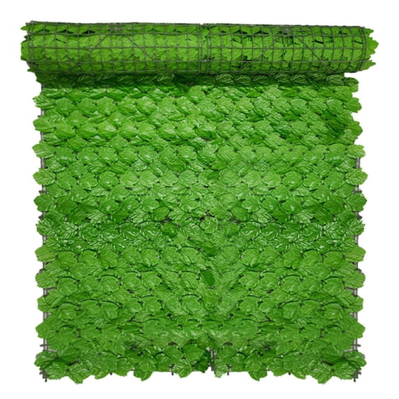 Outdoor Artificial Privacy Screen 19.68x19.68 Inch, Hedge Fence Panel with Realistic Green Leaves, Vine Wall Cover for Garden Patio Balcony Decoration, Durable Greenery Backdrop