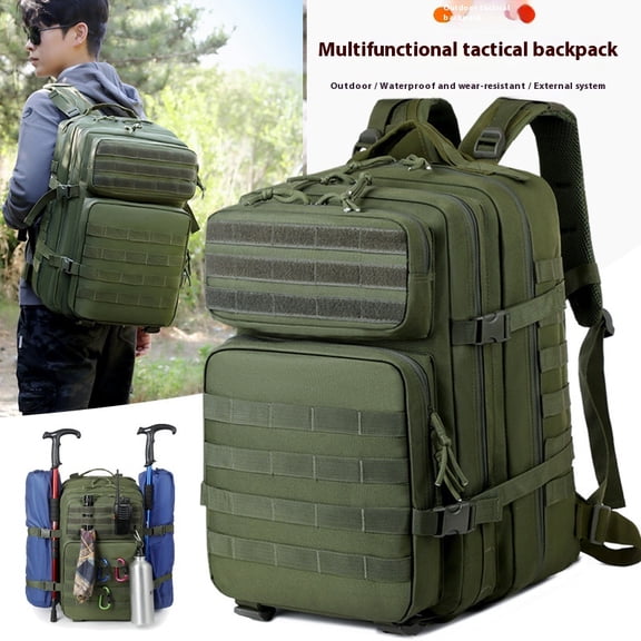 Outdoor Attack Tactical Backpack Multi-function Large Capacity,Black