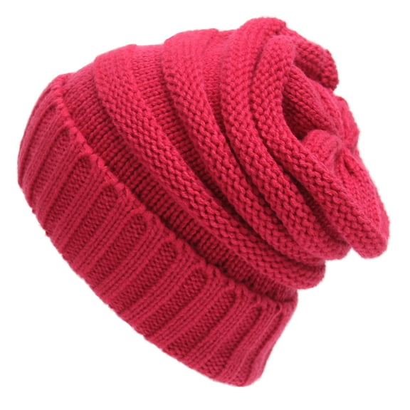 Outdoor Autumn Winter Striped Pullover Hat Men Women Warm Solid Color Reversible Knitted Hat