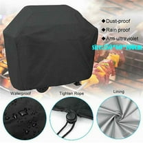 Outdoor BBQ Grill Cover Waterproof Dustproof Protective Barbecue Grill Cover with Carry Bag UV Resistant Heavy Duty for Garden Patio 150x60x100cm