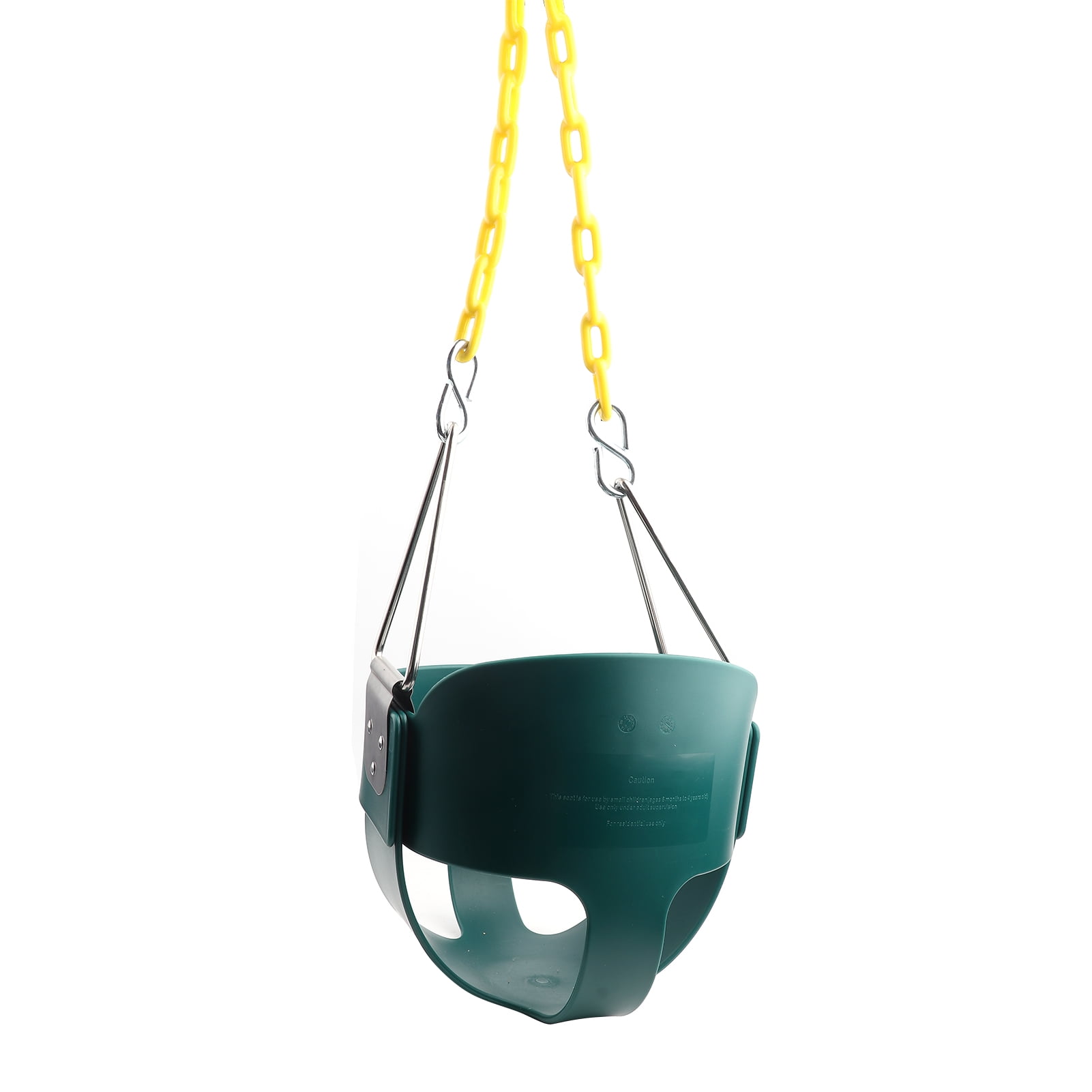 Outdoor Baby Swing, Comfortable Heavy Duty Green Full Bucket Swing 300kg Load Bearing  For Baby For Backyard For Playground For Toddler