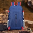 thumbnail image 1 of Outdoor Backpack Lightweight Foldable Travel Daypack | Waterproof Nylon Hiking Mountaineering Shoulder Bag | Ergonomic Breathable Straps | Multiple Compartments | 44x27x15cm | Orange, Blue, Black, 1 of 6