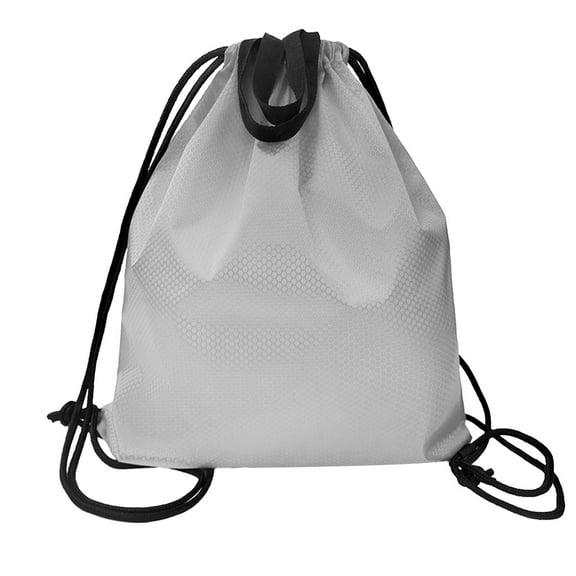 Outdoor Backpack - Multi-Purpose Drawstring Sack with Waterproof Oxford Build for Travel, Gym, and Sports, Gray Hue with High Capacity, Compact Foldable Feature for Urban and Wilderness Use