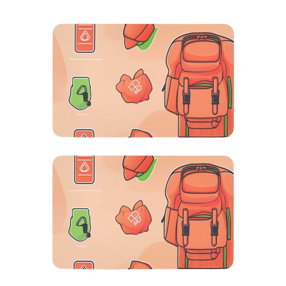 Outdoor Backpack Pattern 2 Pack 4x2.5 Inch Magnetic Stickers Thick and Strong for Fridge Dishwasher Teaching