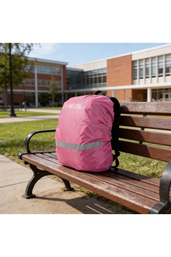 Outdoor Backpack Rain Cover Waterproof Backpack Protector Rainproof Reflective Strip for Hiking Camping Travel 30-40L Pink