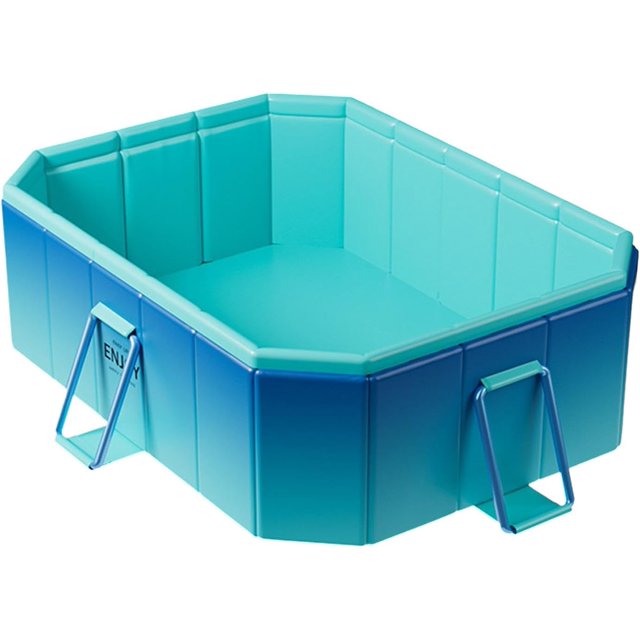 Outdoor Backyard Pool, NonInflatable Bath Tub for Kids, Foldable Pool