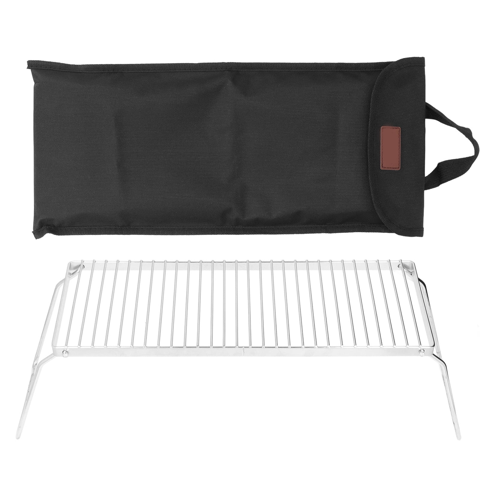 Outdoor Barbecue Rack Portable Foldable BBQ Grill Rack Stainless Steel