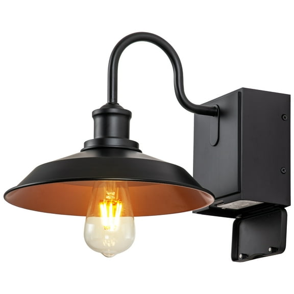 Outdoor Barn Wall Light with Outlet 1 PACK
