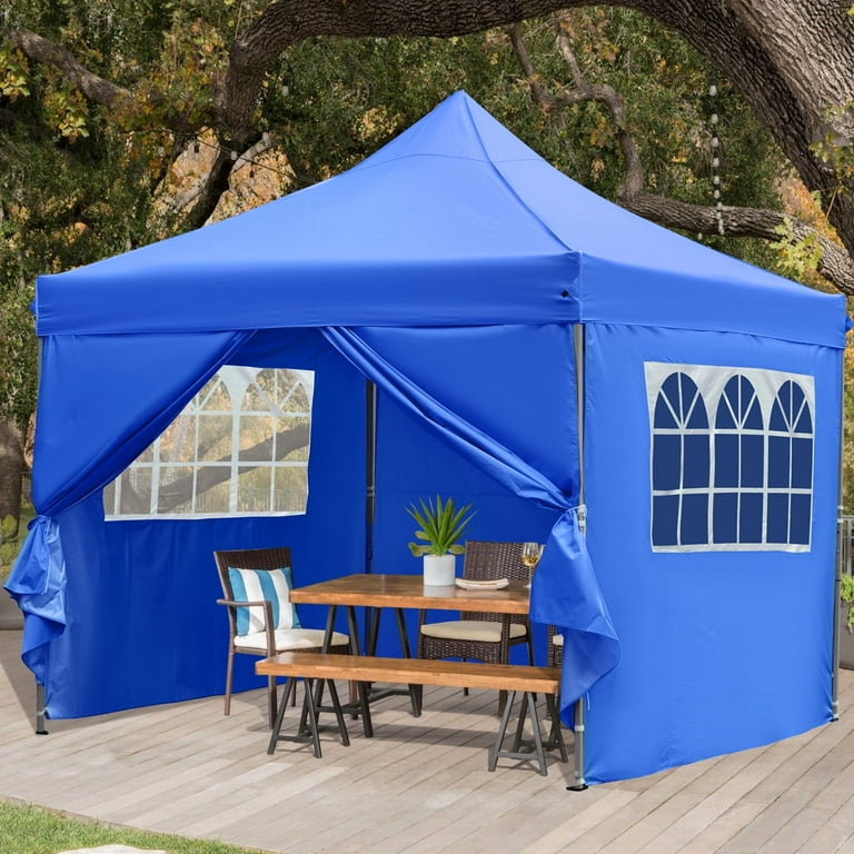Outdoor Basic 10'x10' Pop-up Canopy Tent with Adjustable Heights