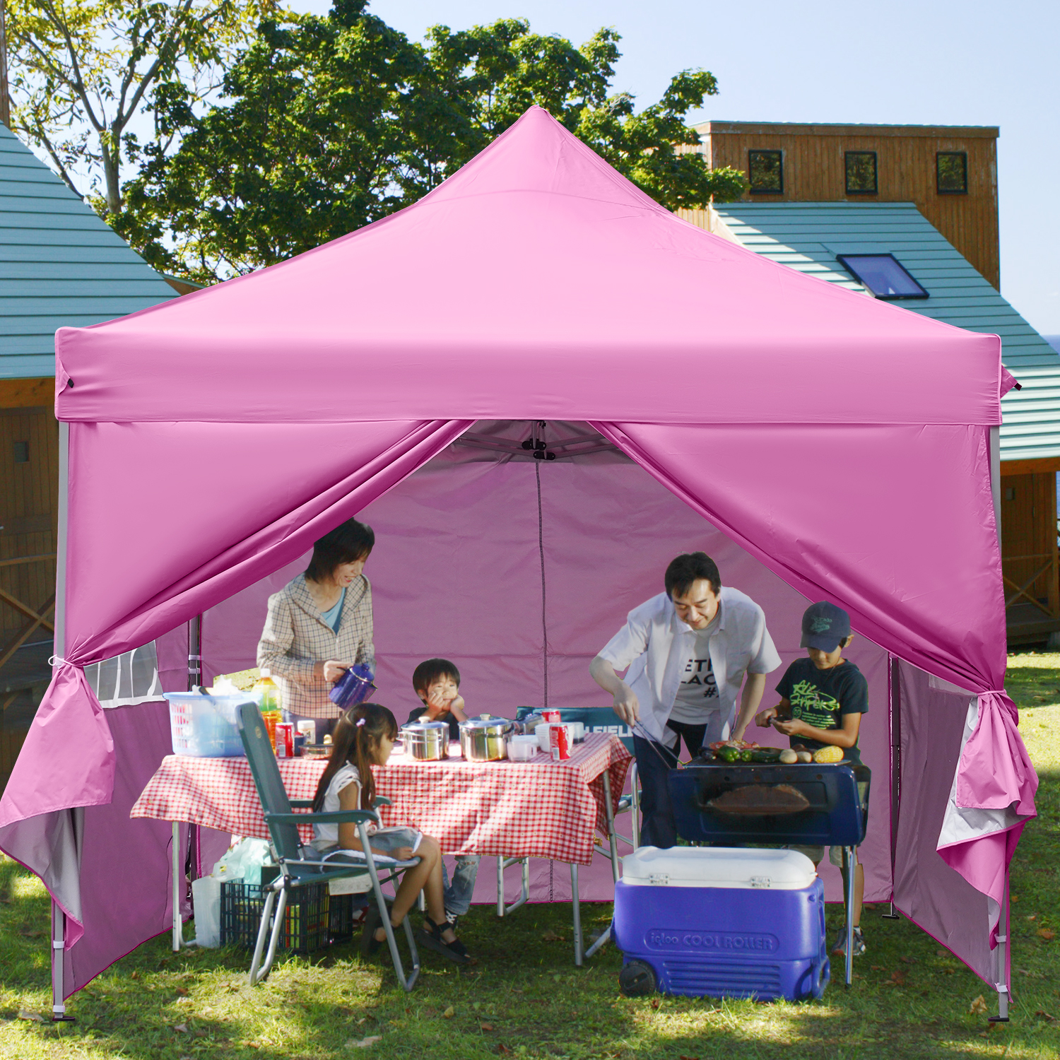 Garden pavilion Barnum pop-up folding tent 2x2 meters,4detachable