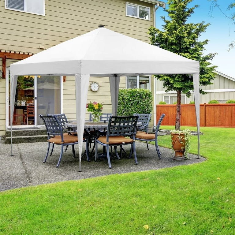 Outdoor Basic 10ft Lighted Canopy Tent, Gazebo with Solar Power