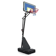 Outdoor Basketball Hoop, Portable Basketball Court for Adults Teenagers, 8.04ft -10.01ft Height Adjustable Basketball Goal