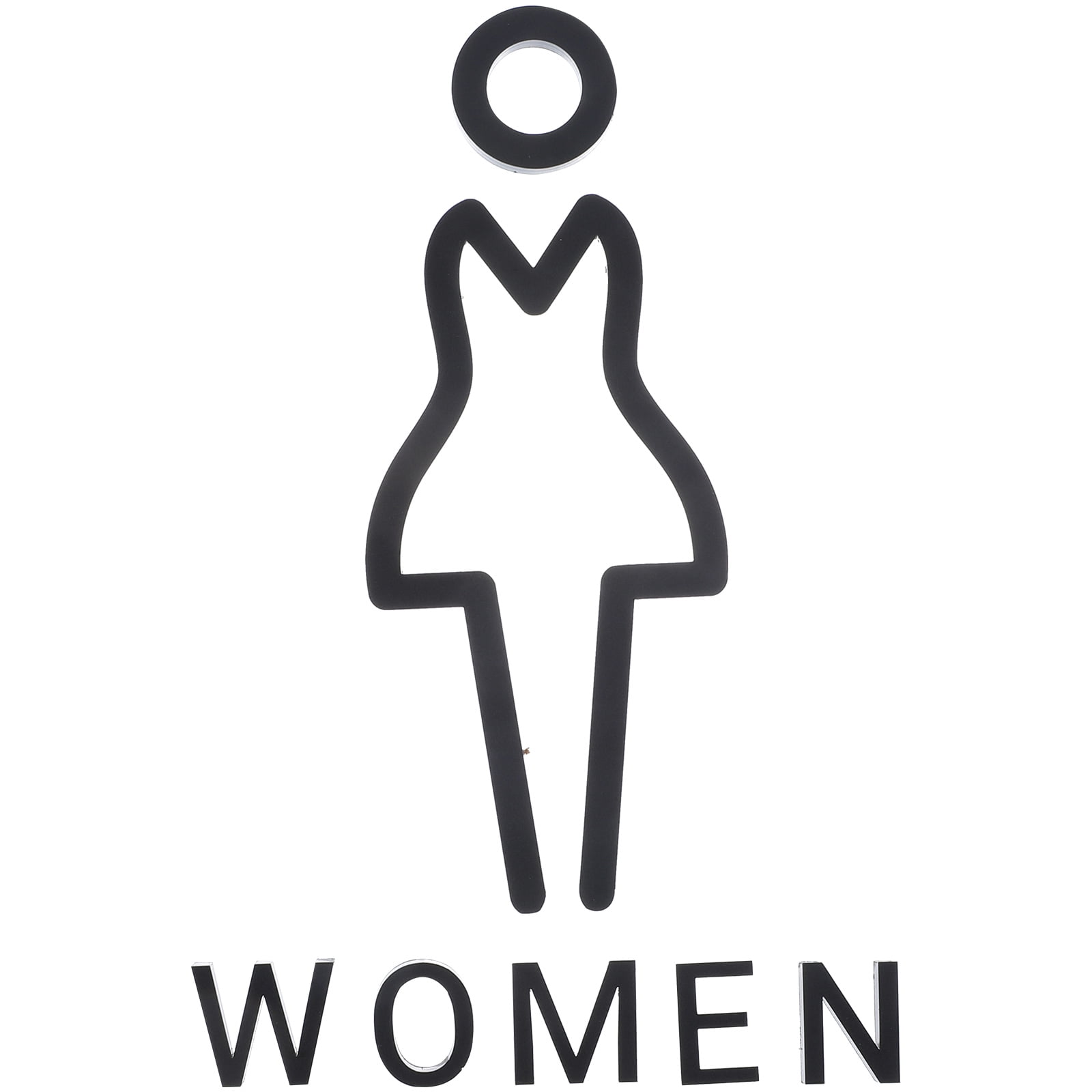 Outdoor Bathroom Door Sign Acrylic Toilet Identification Plate Acrylic