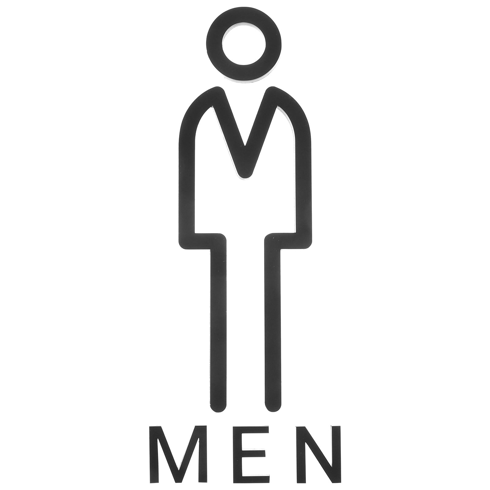 Outdoor Bathroom Door Sign Acrylic Toilet Identification Plate Acrylic