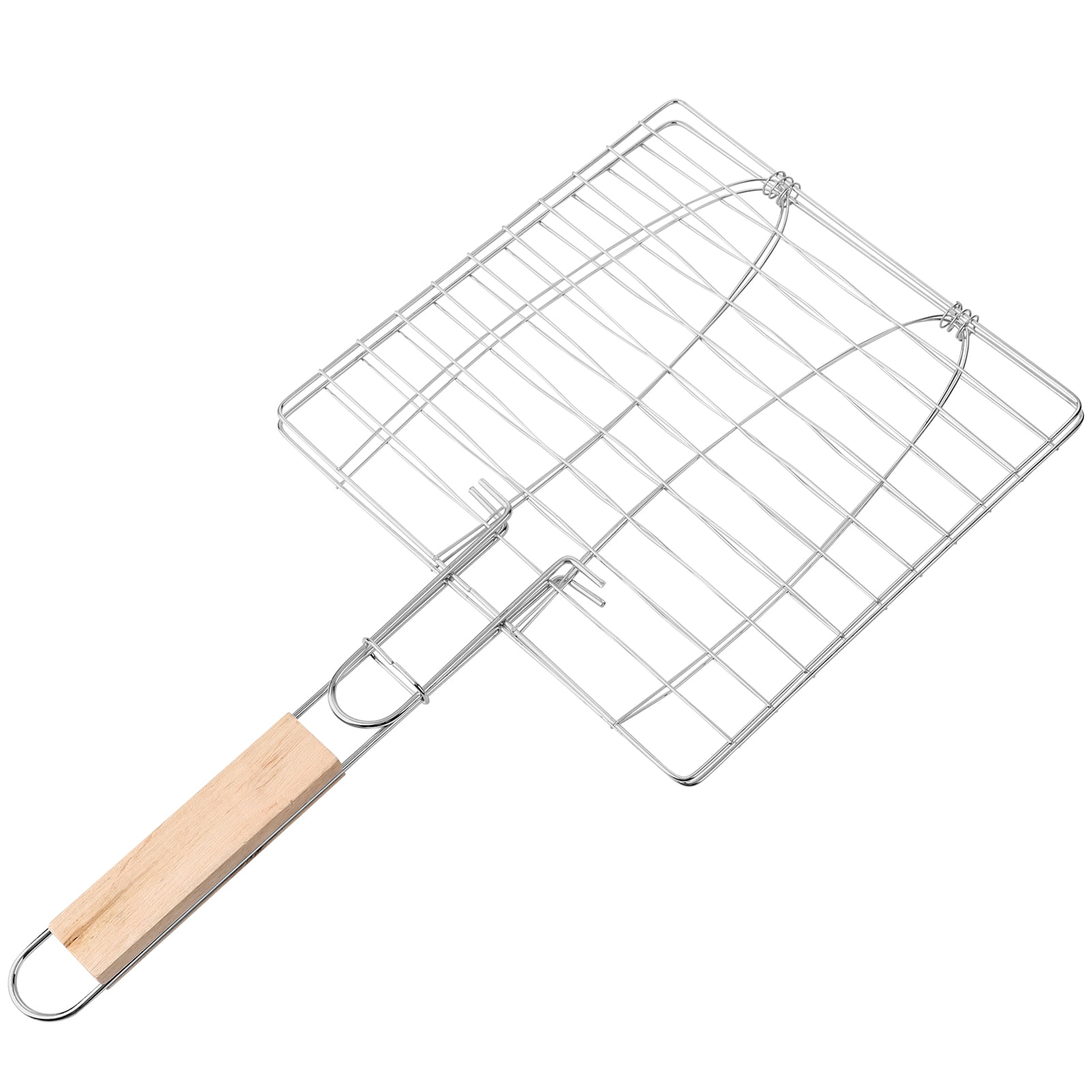 Outdoor Bbq Stainless Steel Fish Basket Disposable Barbecue Vegetable