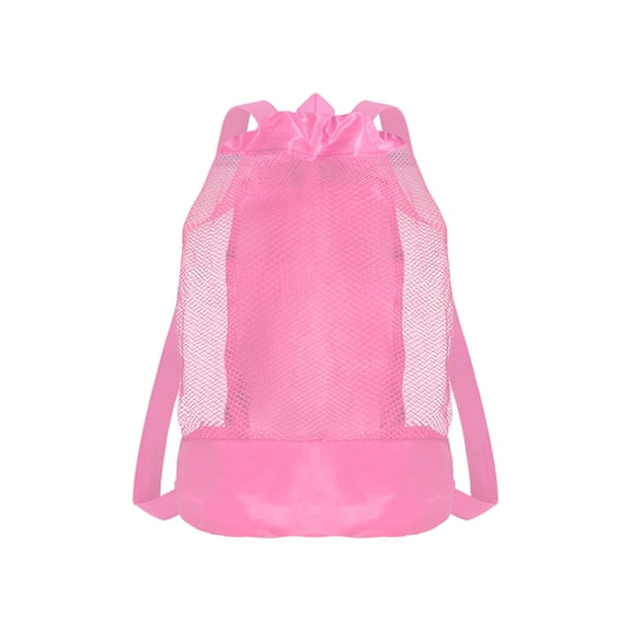 Outdoor Beach Bag, Large Capacity Mesh Drawstring Backpack, Sand Free Storage Pouch For Swimming And Summer Travel Needs