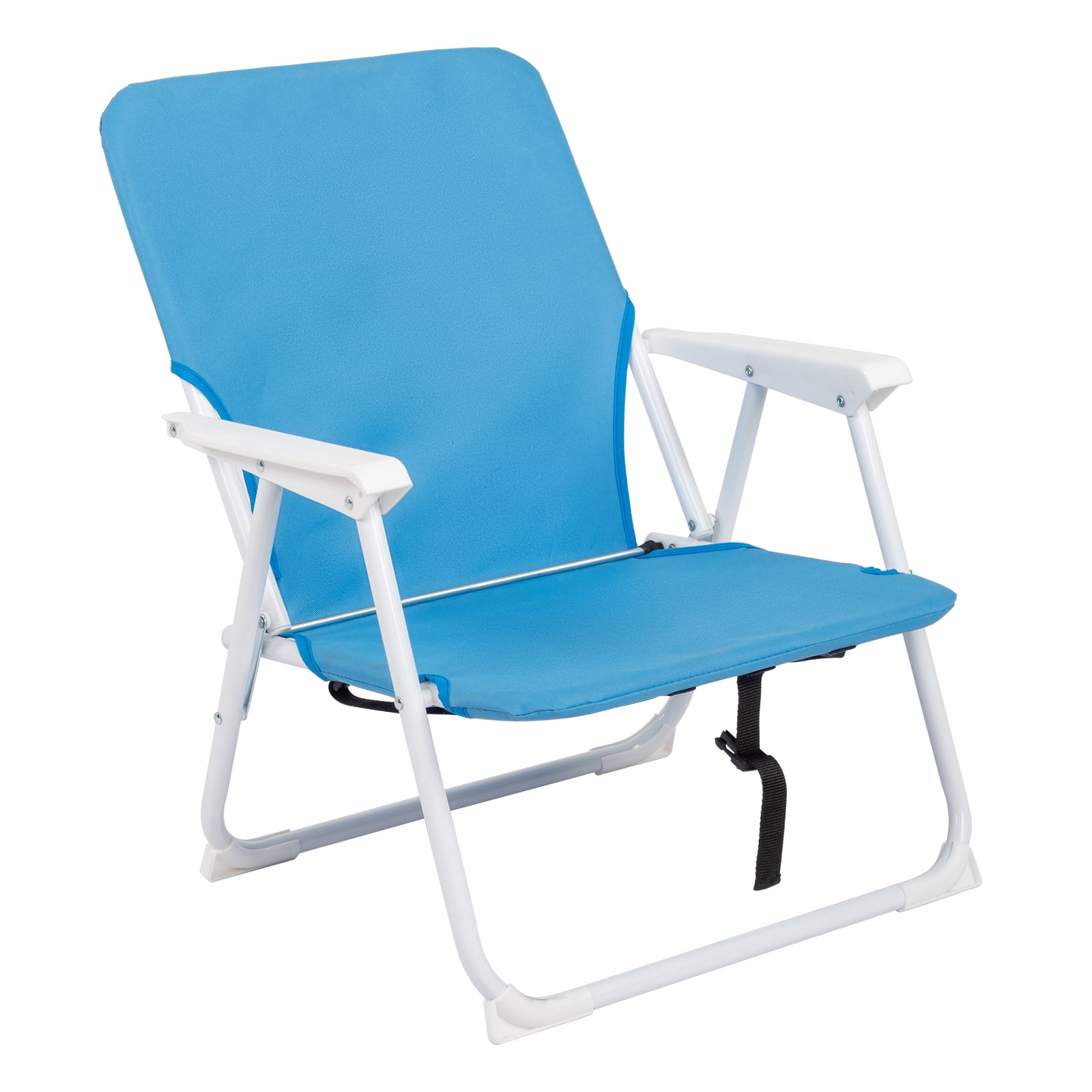Outdoor Beach Chair Oxford Cloth Iron Blue