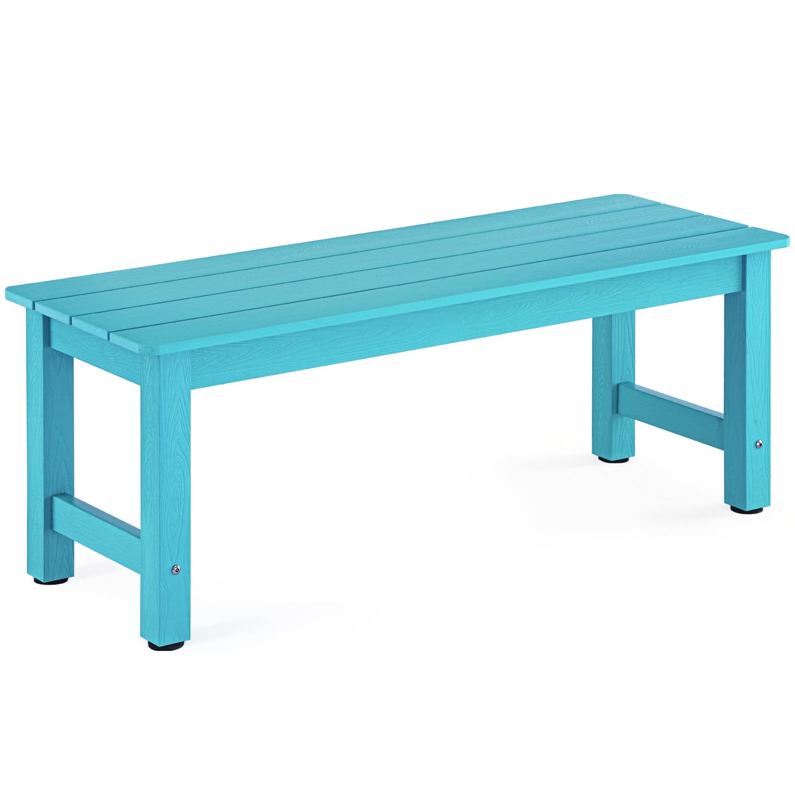 Poly Bench Outdoor Bench, 2-Person Poly Lumber Garden Bench, All-Weather Patio ...