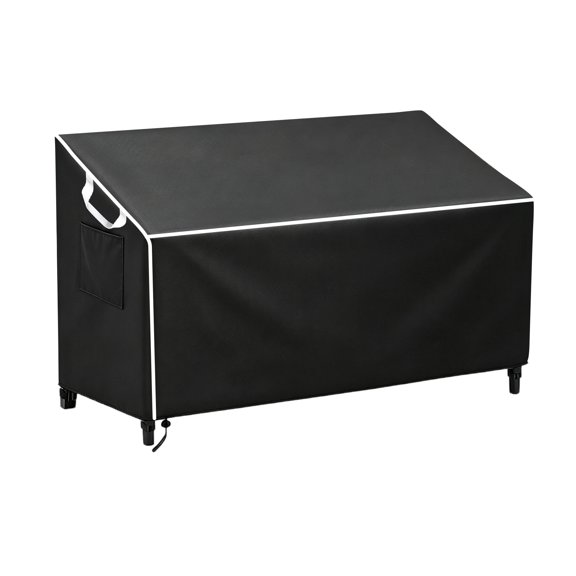 Outdoor Bench Cover Waterproof HeavyDuty 2Seater Patio Bench Cover with Windproof Straps & Drawstring, AllWeather Protection for Garden Furniture, Fits 64.2"L x 26"W x 35.1"H