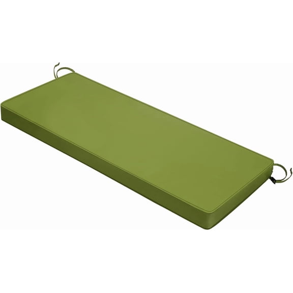 Outdoor Bench Cushion 42 x 18 x 3 Inch with Ties, Thick Waterproof Porch Swing Cushions for Patio Furniture Chair Pad, Seat Sofa Garden Replacement Cushion Sponge Filling