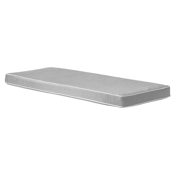 Outdoor Bench Cushion 48x18x3 Inch, Patio Furniture Chair Pads Olefin Fabric, Water Resistant Seat Replacement Cushion with Removable Cover for Garde Porch Swing Cushion Light Gray
