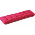 thumbnail image 1 of Outdoor Bench Cushion, 48x18x5 Inch, Waterproof Bench Cushion for Outdoor/Indoor Furniture, Tufted Patio Bench Seat Cushion, Fade Resistant Outdoor Cushions for Porch Swing Couch, Burgundy, 1 of 14