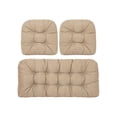 thumbnail image 1 of Outdoor Bench Cushion, Indoor Outdoor Bench Cushion with Backrest, Soft Rattan Swing Chair Pad, Weather Resistant Seat Mat for Patio Garden Furniture Daily Use, 1 of 7