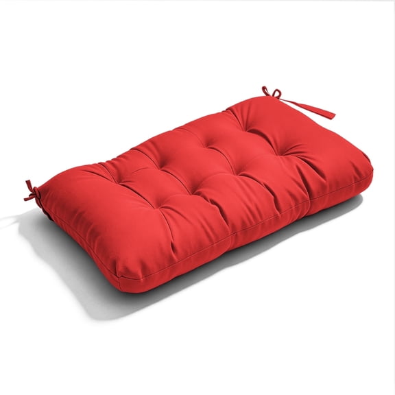 Outdoor Bench Cushion Memory Foam Loveseat Cushion for Patio Furniture Wicker Chair Settee Porch Swing Seat Cushion 44 x 19 x 4Inches Red