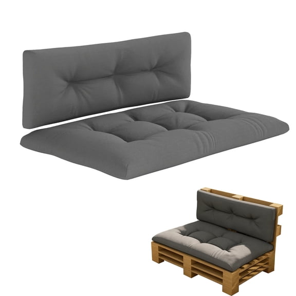 Outdoor Bench Cushion Set with Thick Comfort Fill and Fade-Resistant Polyester Cover for Patio, Deck, or Garden Seating