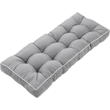 Maphissus Outdoor Bench Cushion with Ties, 41 x 19 inch Weather Resistant Tufted Garden Loveseat Cushion