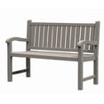 thumbnail image 1 of FICARTS Outdoor Resin 2 - Person Bench - Waterproof Slatted Design, Sturdy Frame, Comfort Seating for Garden, Backyard, Porch & Park,  Coffee, 1 of 5