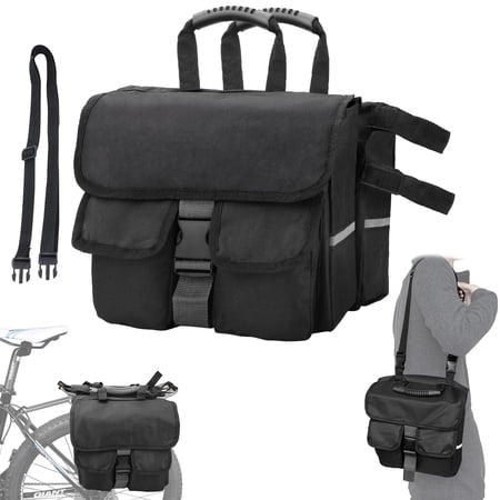 Outdoor Bike Bag, EEEkit Cycle Detachable Rear Saddle Bag Carrier & Messenger Bag Waterproof for Cycling Traveling