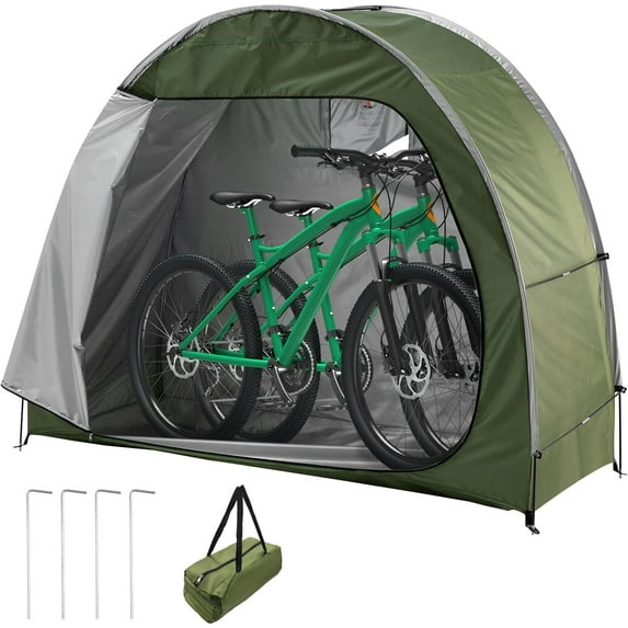 Outdoor Bike Cover Storage Tent, Bike Storage Tent 210D Oxford Fabric Portable Foldable Bike Shelter for Garden, Camping, Outdoor