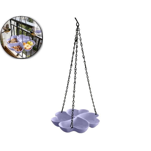 Outdoor Bird Feeder, Petals Shape Food Hangable, Hummingbird Bowl Fence Porch, Patio Garden Backyard Apartment Balcony, Fence Porch Patio Outdoor Garden Backyard Apartment Balcony