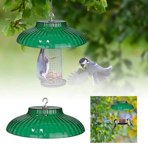 Outdoor Bird Feeder Protective Dome Cover Rainproof Guard for Sloped Gardens and Yard Porch