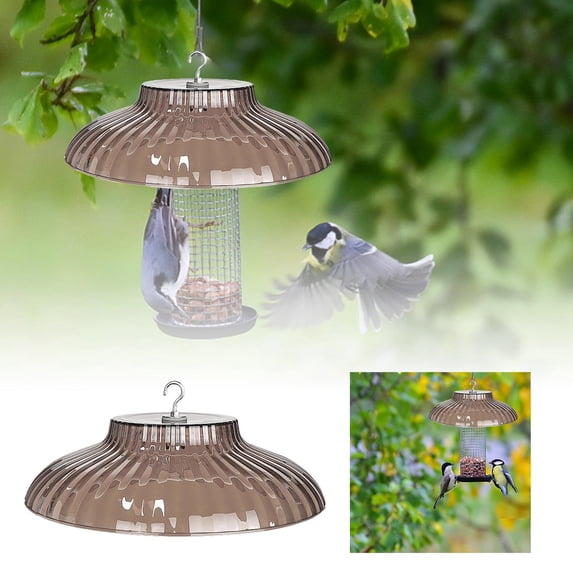 Outdoor Bird Feeder Protective Dome Cover Rainproof Guard for Sloped Gardens and Yard Porch