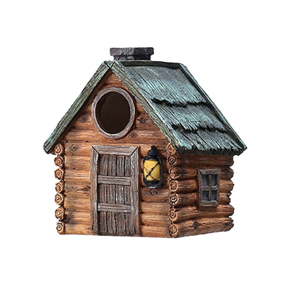 Outdoor Bird House for Winter Insulation (-4F to 68F) All-Season Garden Decor Durable Resin Construction Parrot Shelter