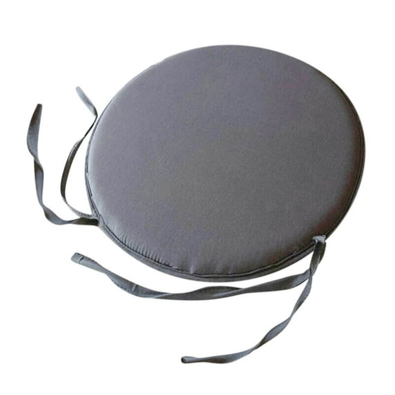 Outdoor Bistro Chair Cushions, 12" D x 1" H Round Chair Cushions Waterproof and Fade Resistant Chair Cushion Pads with Non-Slip Ties and Removable Covers for Garden
