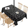 thumbnail image 1 of Outdoor Black Leopard Tablecloth with Umbrella Hole and Zipper,Rectangle Waterproof Wrinkle Free Table Cloth Decorative Fabric Washable Table Cover for Patio, Party, Picnic 60 X 84 Inch, 1 of 1