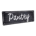 thumbnail image 1 of Outdoor Black Pantry 4"x12" Metal Sign, Wall Décor for Kitchen and Dining, 1 of 4