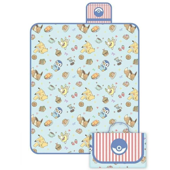 Pokemon Picnic Brunch Kids Outdoor Blanket, 50" x 60"